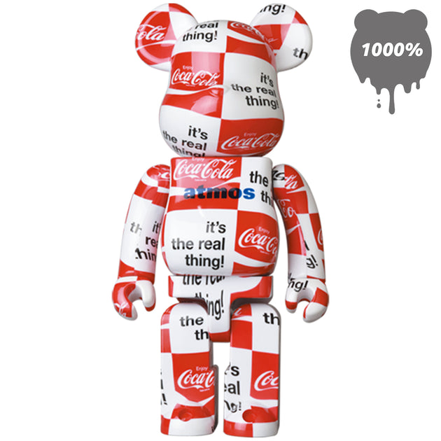 MEDICOM TOY - BE@RBRICK atmos x Coca-Cola 1000％ CLEAR Bearbrick atmos x Coca-Cola 1000% Clear Red - US