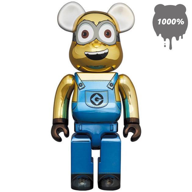 Bearbrick 1000% Minion Dave Chrome Version – Urban Attitude