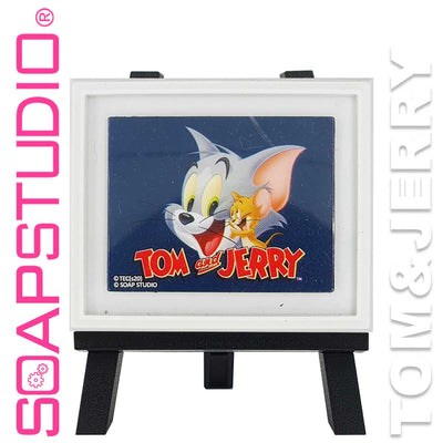 Soap Studio Tom & Jerry Magnetic Art Print Mini Gallery Series - Logo Blue Background Main Urban Attitude