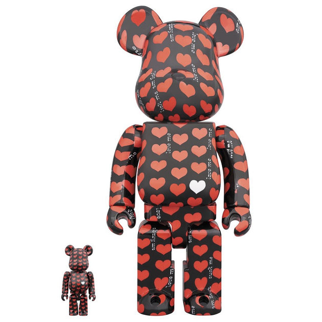 Bearbrick 100% & 400% Set Black Heart – Urban Attitude