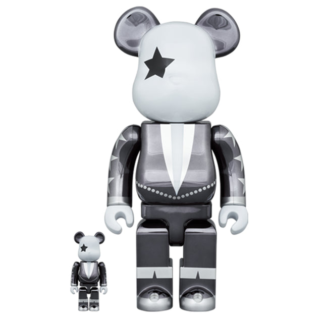 Bearbrick 100% & 400% Set KISS Starchild Chrome Version – Urban