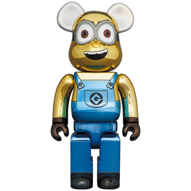 Bearbrick 100% & 400% Set Minion Dave Chrome Version – Urban Attitude