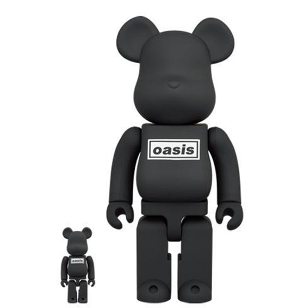 Bearbrick 100% & 400% Set Oasis Black Rubber Coating – Urban