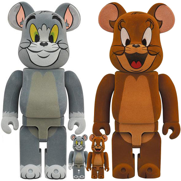 Bearbrick 100% & 400% Set of 2 Tom & Jerry Flocky Version