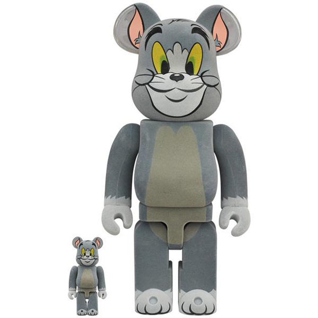 Bearbrick 100% & 400% Set of 2 Tom & Jerry Flocky Version – Urban