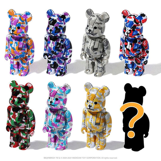 Bearbrick 100% A Bathing Ape x Medicom Toy BAPE Camo 28th