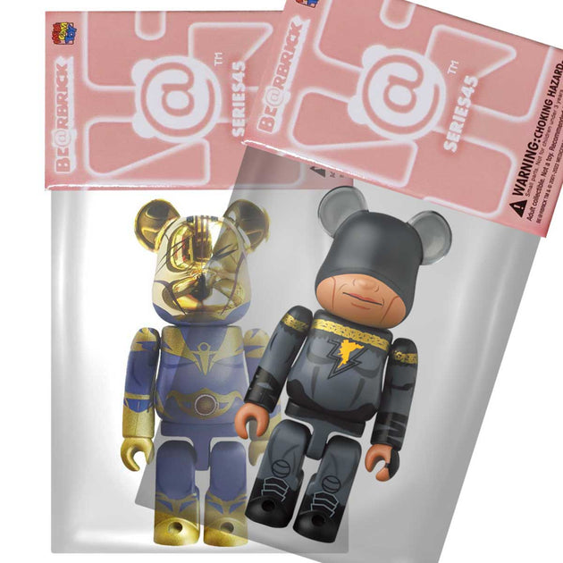 Bearbrick 100% Series 45 Secret Hero - Set of 2 Black Adam