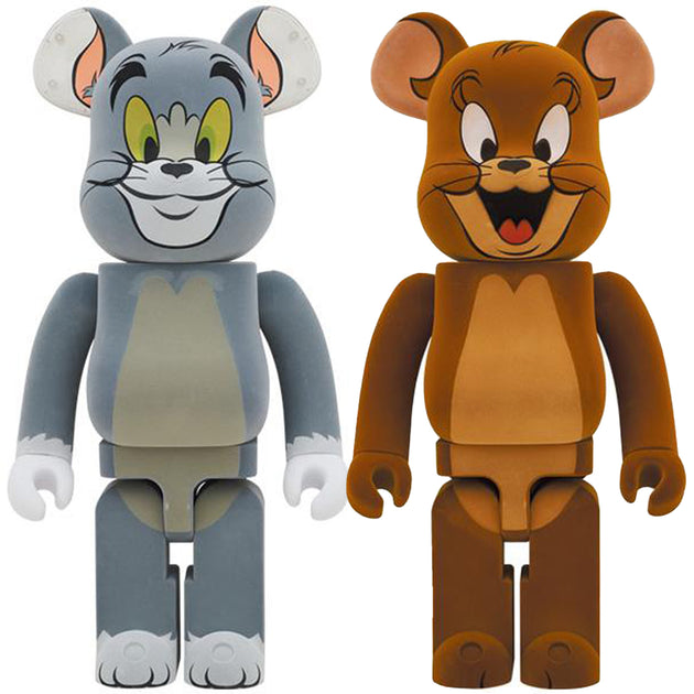 Bearbrick 1000% Set of 2 Tom & Jerry Flocky Version – Urban Attitude