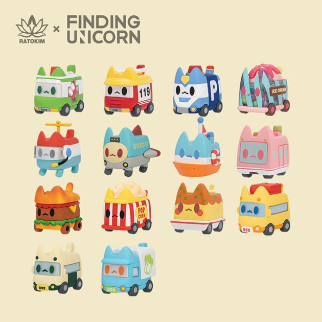 Finding Unicorn BOXCAT Blind Box Transport Collection Urban Attitude