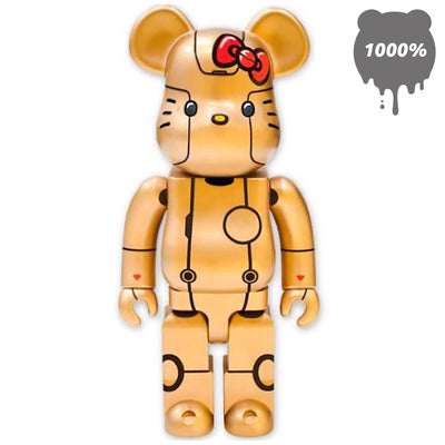 Bearbrick 1000% Hello Kitty Robot Kitty Gold Version – Urban Attitude