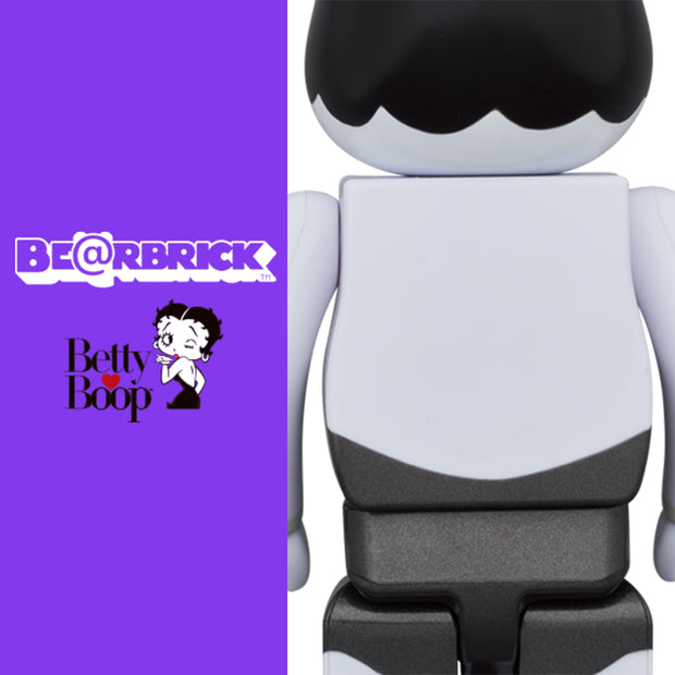 Bearbrick 100% & 400% Set Betty Boop Black & White Version Logo Urban Attitude
