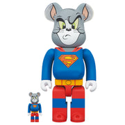 Bearbrick 100% & 400% Set of 2 Tom & Jerry as Superman Tom Urban Attitude