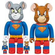 Bearbrick 100% & 400% Set of 2 Tom & Jerry as Superman Urban Attitude