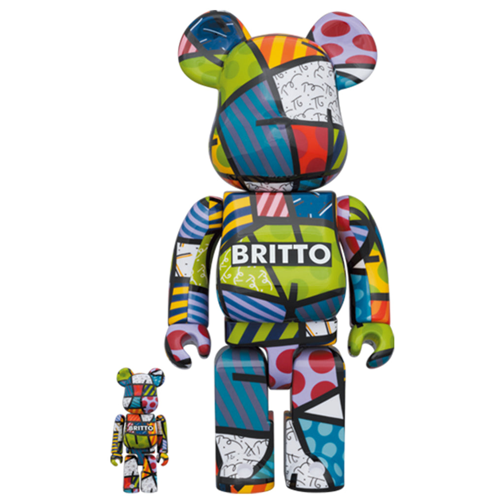 Bearbrick 100% & 400% Set Romero Britto – Urban Attitude