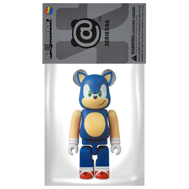 Bearbrick 100% Series 46 Cute - Sonic the Hedgehog Packaging Urban Attitude