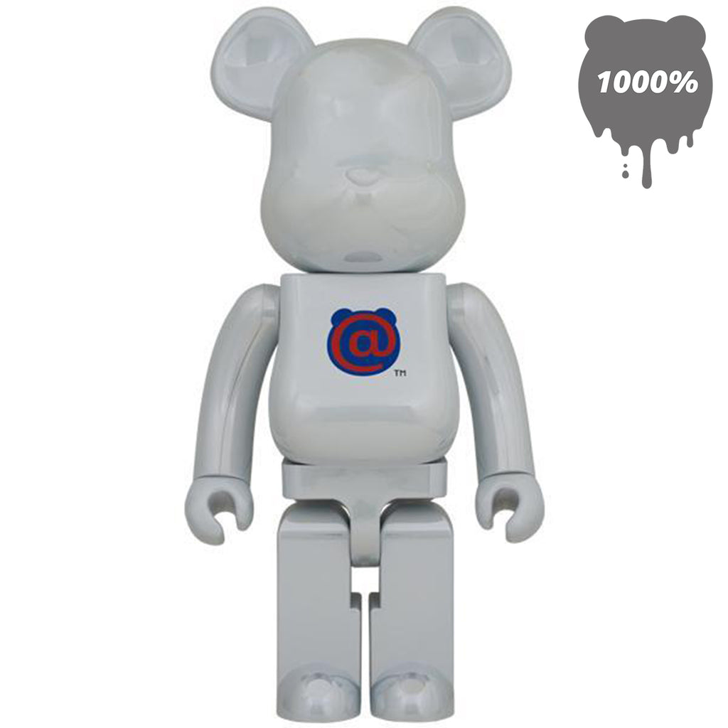 Bearbrick 1000% 20th Anniversary 1st Model White Chrome 