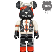 bearbrick 1000 anna sui red and beige urban attitude