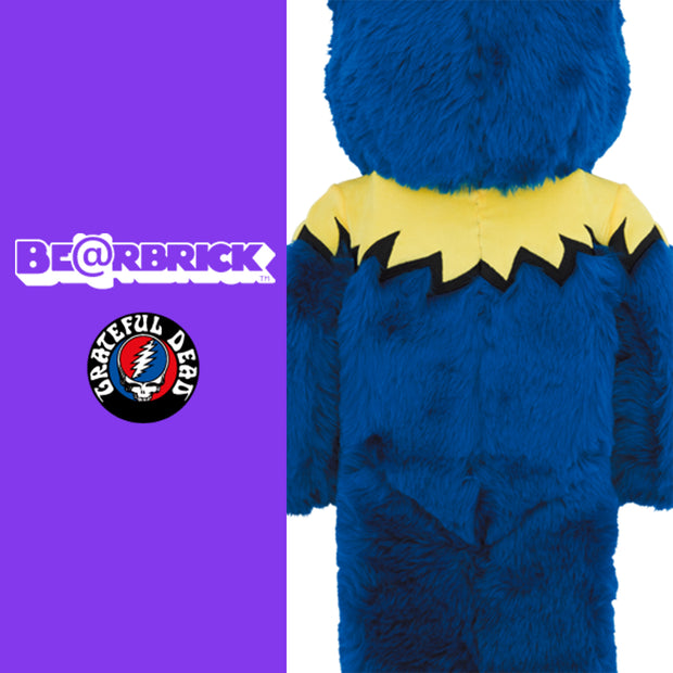 Bearbrick 1000% Grateful Dead Dancing Bears Costume Version Blue Logo Urban Attitude