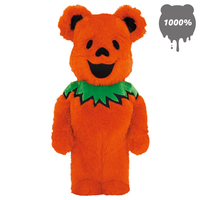 Bearbrick 1000% Grateful Dead Dancing Bears Costume Version Orange Main Urban Attitude