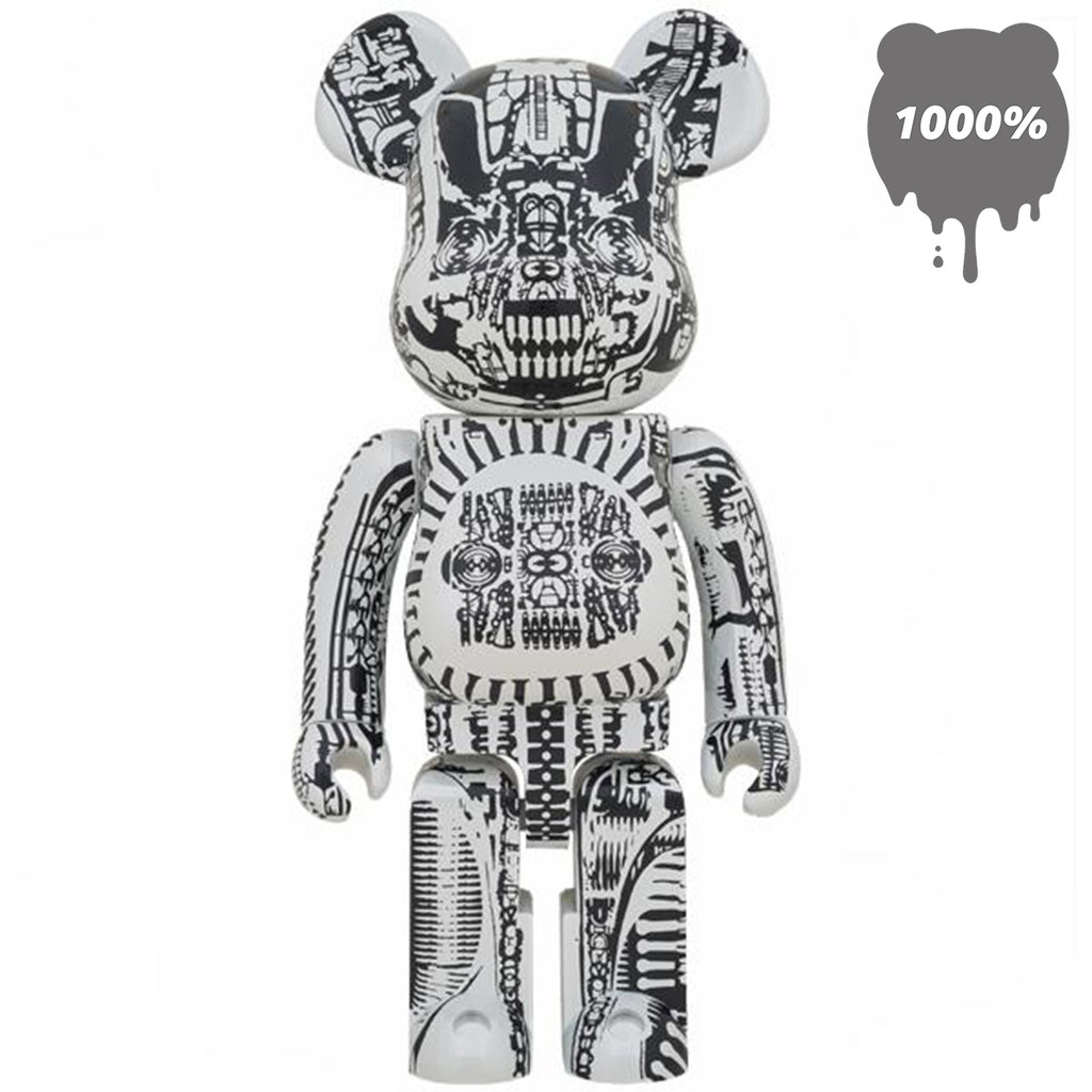 Bearbrick 1000% H.R. Giger White Chrome Version – Urban Attitude