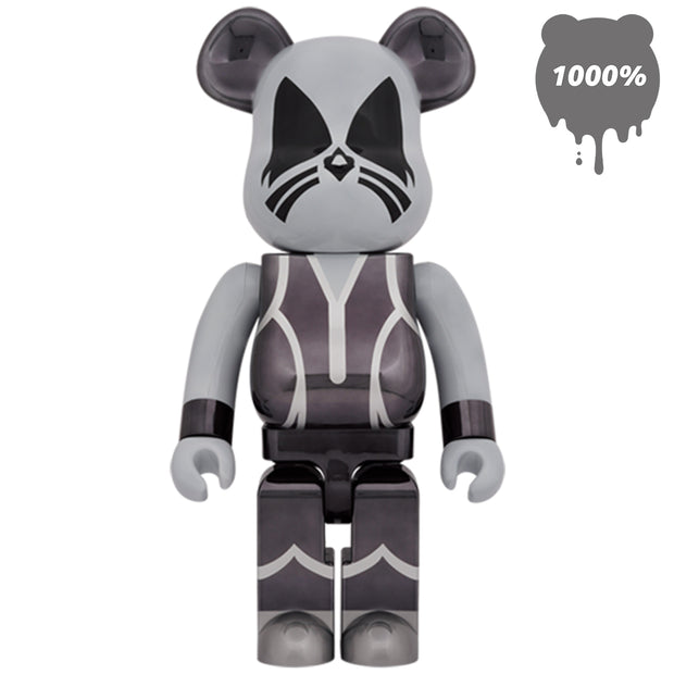 Bearbrick 1000% KISS Catman Chrome Version Main Urban Attitude