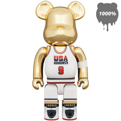 Bearbrick 1000% Michael Jordan 1992 Team USA Gold Main Urban Attitude
