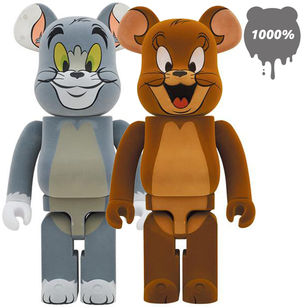 Bearbrick 1000% Set of 2 Tom & Jerry Flocky Version – Urban Attitude