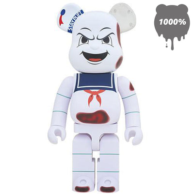 Bearbrick 1000% Ghostbusters Stay Puft Marshmallow Man Angry Face urban attitude