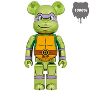 Bearbrick 1000% Teenage Mutant Ninja Turtles Donatello Chrome Version Main Urban Attitude
