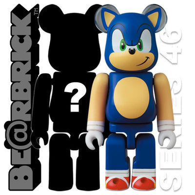 Bearbrick 100% Series 46 Secret Cute - Sonic the Hedgehog Set of 2