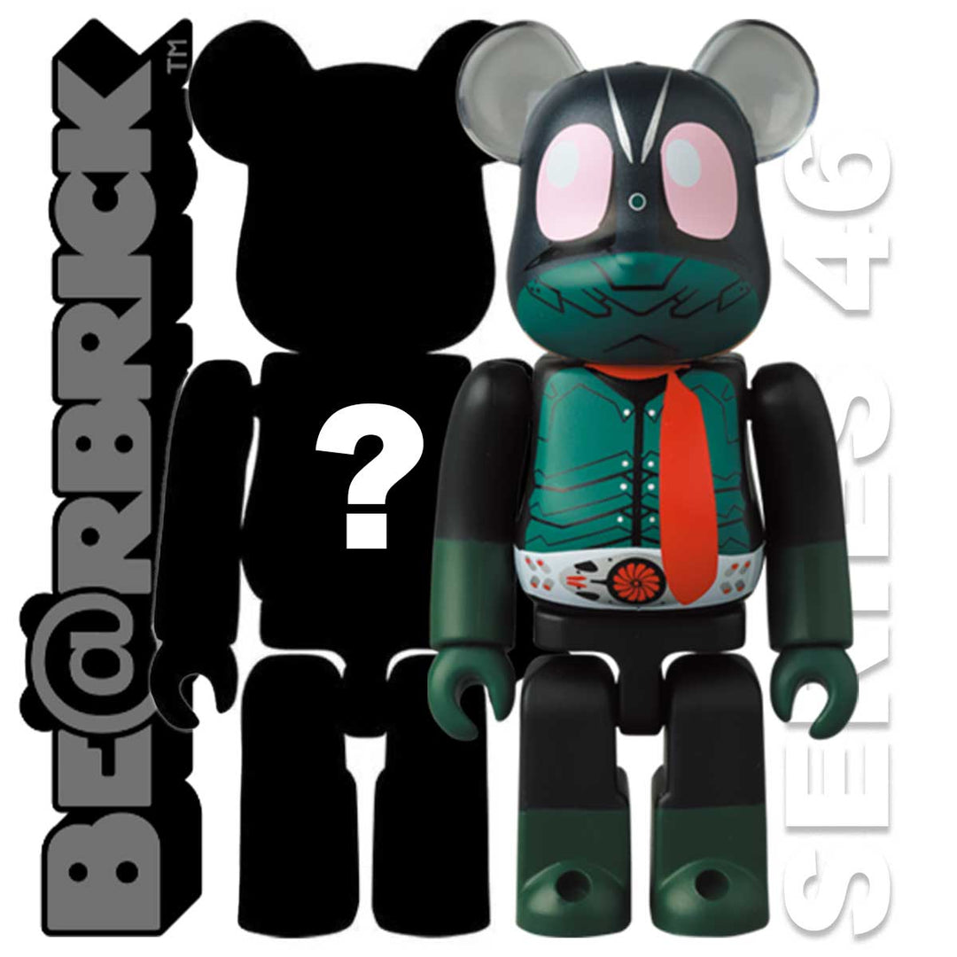 bearbrick  46シリーズ Bearbrick 100% Series 46 Secret Hero - Shin Kamen Rider Set of 2