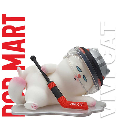 Pop Mart Vivi Cat Helmut Series - Ice Hockey Helmut Urban Attitude