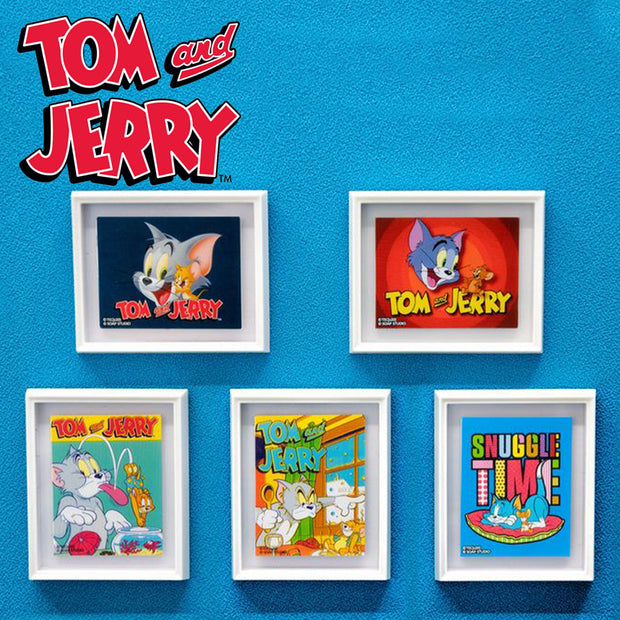 Soap Studio Tom & Jerry Magnetic Art Print Mini Gallery Series - Logo Blue Background Lifestyle Urban Attitude