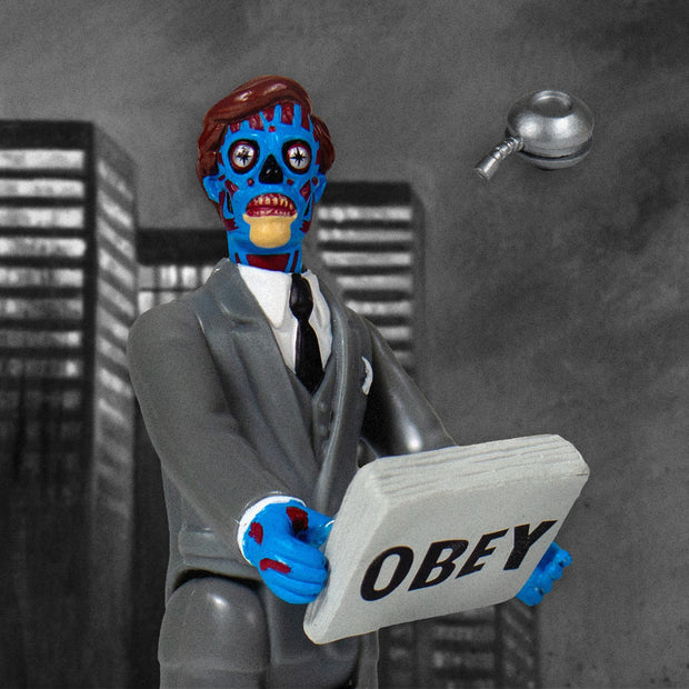 Super7 They Live ReAction Figure - Male Ghoul Lifestyle Close Urban Attitude