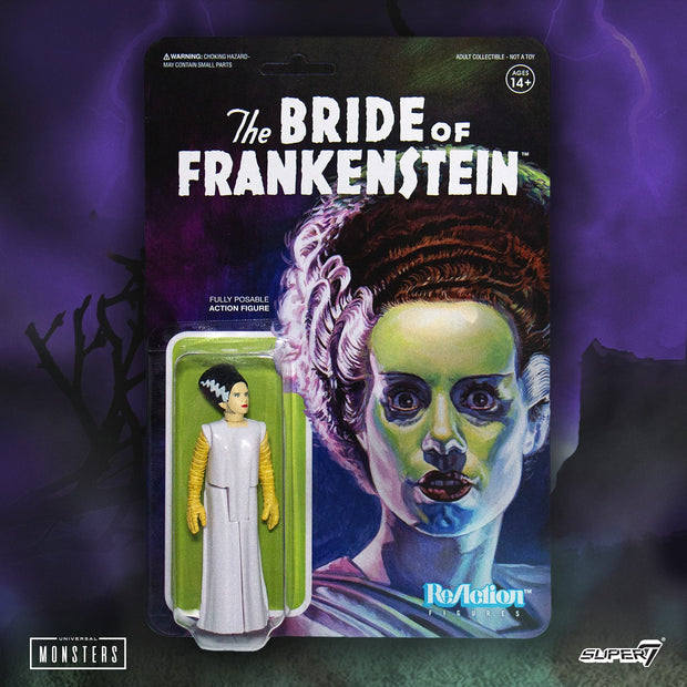 Super7 Universal Monsters ReAction Figure - Bride of Frankenstein Background Urban Attitude