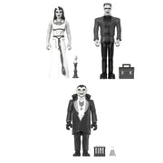 Super7 The Munsters ReAction Figure - Grayscale Set of 3 Urban Attitude