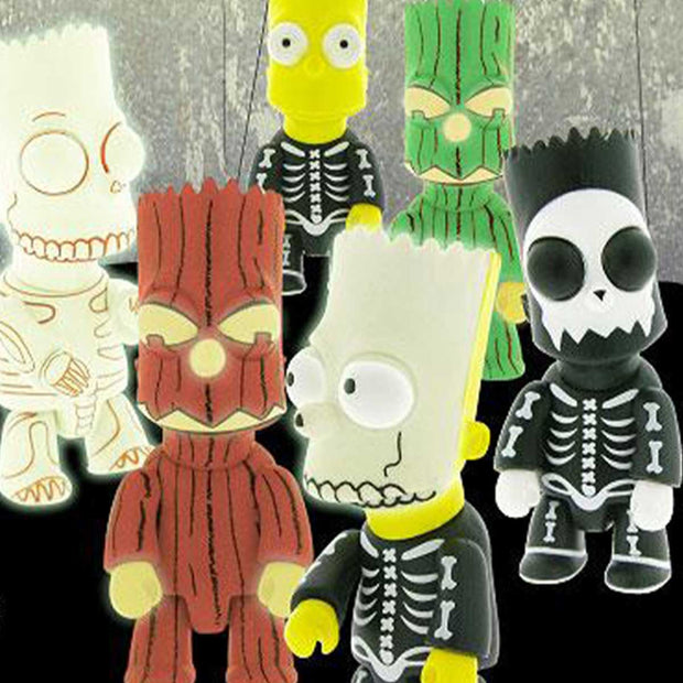 Toy2r Bart Simpson 3" Qee Keychain Halloween Series - Treeman Brown All Urban Attitude