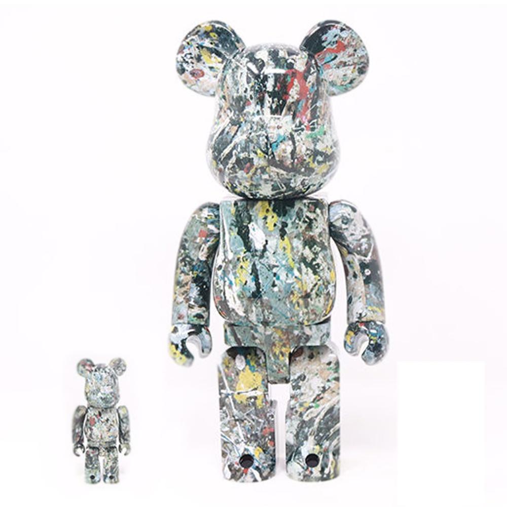 Bearbrick 100% & 400% Set Jackson Pollock Version 2 – Urban Attitude