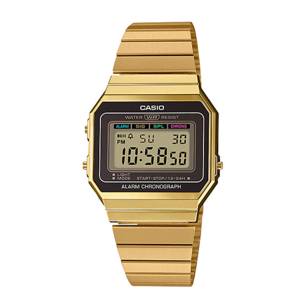 Casio Watch Digital Super Slim Gold A700WG-9A Urban Attitude