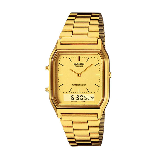 Casio Watch Duo Time Gold AQ230GA-9DS Urban Attitude