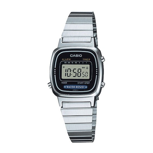 Casio Watch Ladies Digital Silver LA670WA-1UR Urban Attitude