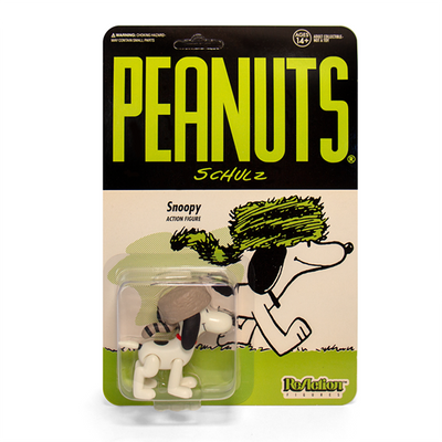 Super7 Peanuts ReAction Figure - Raccoon Hat Snoopy Urban Attitude