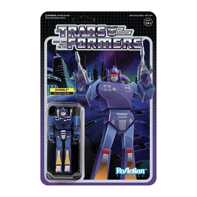 Transformers Reaction Rumble Super7 Transformers ReAction Figure - Rumble – Urban Attitude