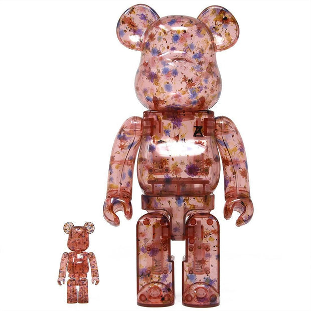 bearbrick 100% 400% Set Anrealage Clear Red urban attitude