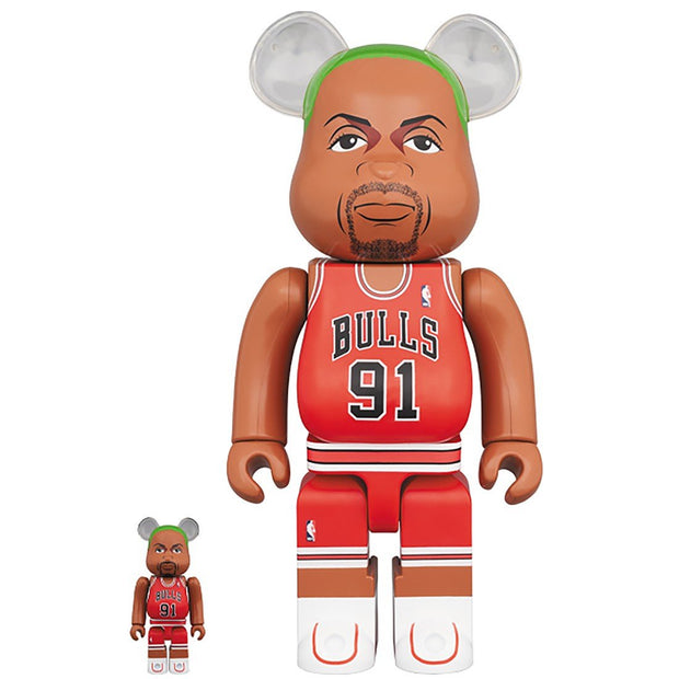 bearbrick 100% 400% Set Chicago Bulls Dennis Rodman urban attitude