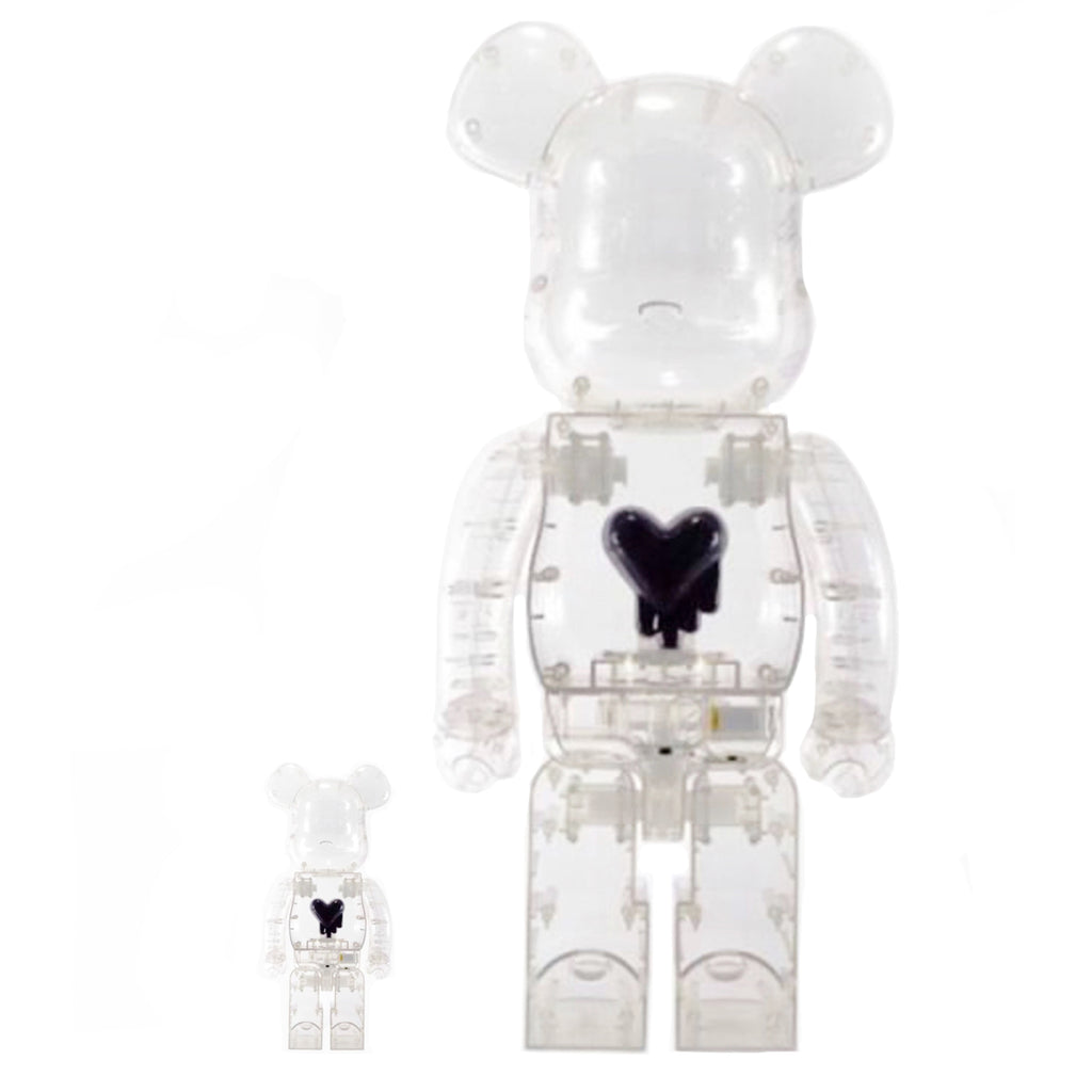 Bearbrick 100% & 400% Set Emotionally Unavailable Heart Black