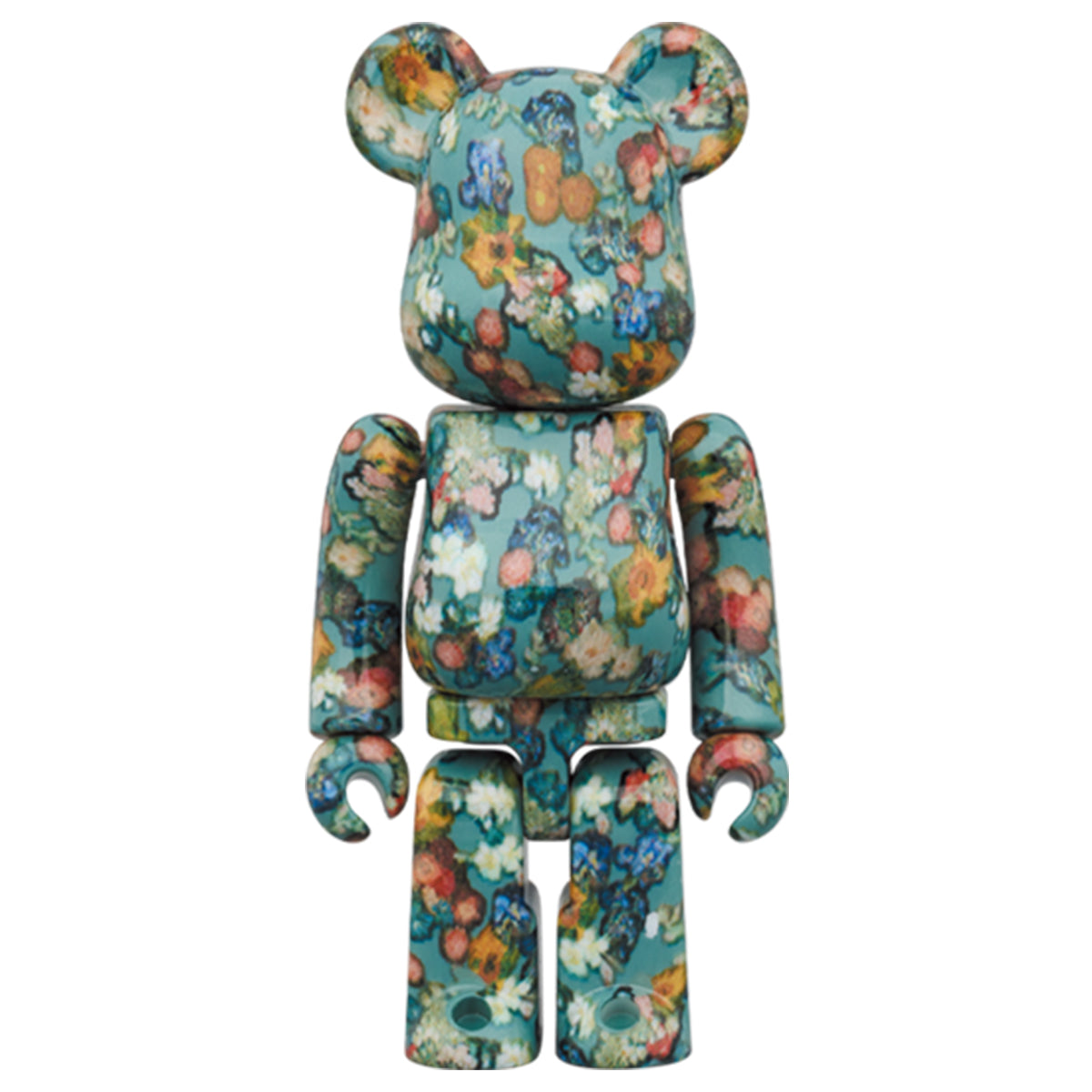 Bearbrick 100% & 400% Set Floral Pattern 50th Anniversary Of The Van G 