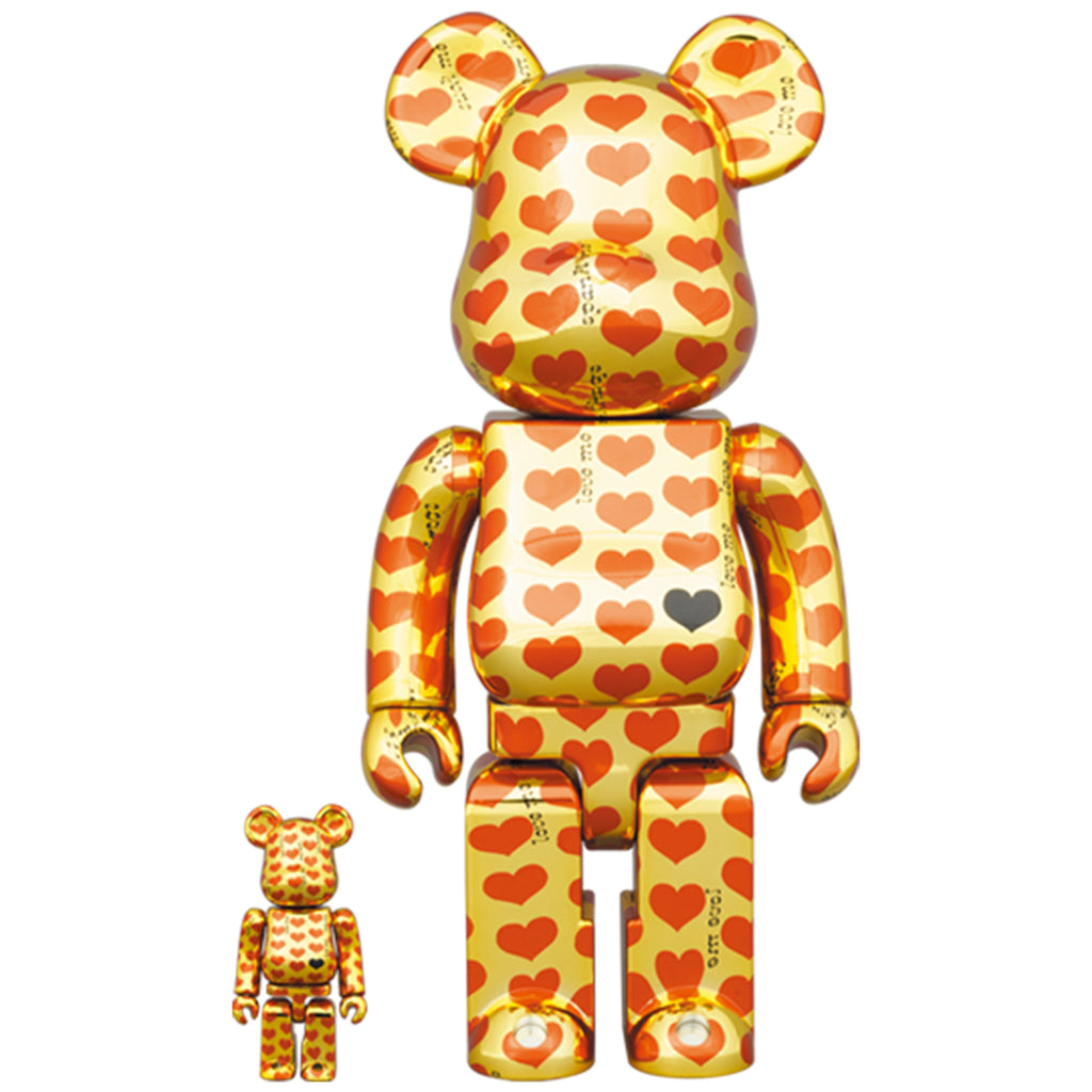 Bearbrick 100% & 400% Set Gold Heart – Urban Attitude