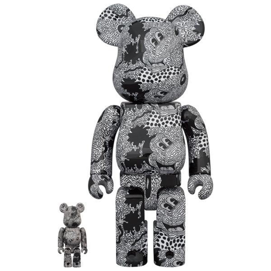 BE@RBRICK Keith Haring MICKEY 3体 bearbrick-100-400-set-keith-