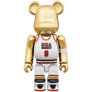 Bearbrick 100% & 400% Set Michael Jordan 1992 Team USA Gold 100 Urban Attitude